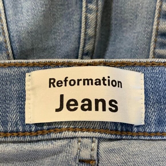 Reformation Jeans Women's High & Skinny Stretch Crop in Barbados‎ Jeans Size 28 - Picture 6 of 12